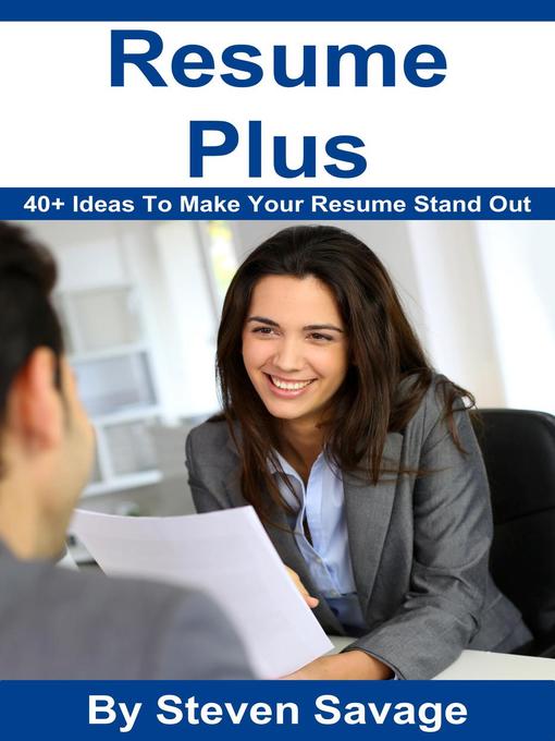 Title details for Resume Plus by Steven Savage - Available